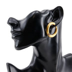 Chanel Coco Loop Vintage Gold Plated 22.6 g Earrings — view 3
