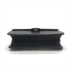 Chanel Quilted Lambskin CC Logo Push Lock Chain Shoulder Bag Black — view 3