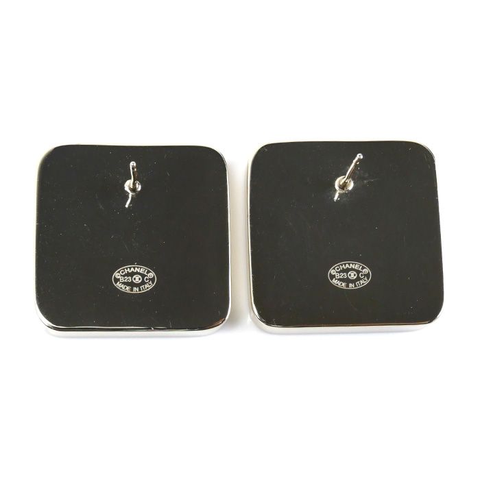 Chanel Metal Coco Mark Square Earrings Ab9777 — view 3