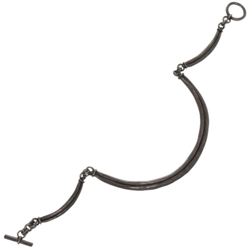 Hermes Vintage Metal Silver Choker 0858 — view 4
