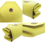 Hermes Le Van Cattle Coin Case Epson Lime Stamped Q Purse 0448 — view 7