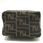 Fendi Zucca All Over Pattern Pouch Vanity Hand Purse — view 3