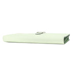 Hermes Long Wallet Bearn Souffle Verso Vaux Epson Vert Fizz Yucca Silver — view 3