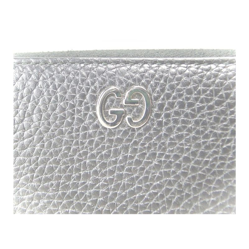 Gucci Round Zipper Long Wallet With Coin Purse Black — view 6