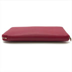 Hermes Azap Long Silk in Epsom Shikaku Rouge Wallet — view 3