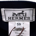 Hermes Cap Davis Poimedre Cotton 59 Hat — view 9