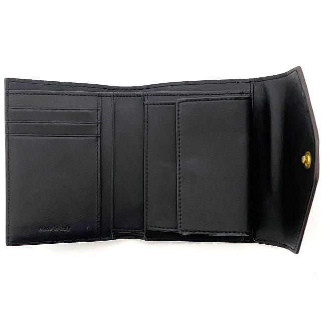 Celine Trifold Wallet Black Brown Blue — view 7