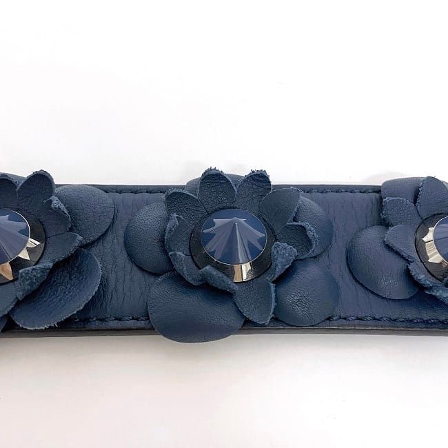 Fendi Shoulder Strap You Navy Leather — view 3
