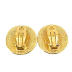 Chanel Earring Circle Logo Large Vintage Cambon Earrings — view 3