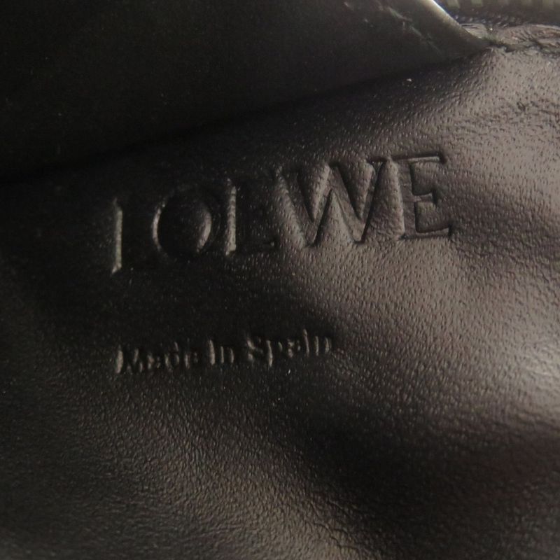 Loewe Calf Leather Brown Coin Case Wallet 0551 — view 4