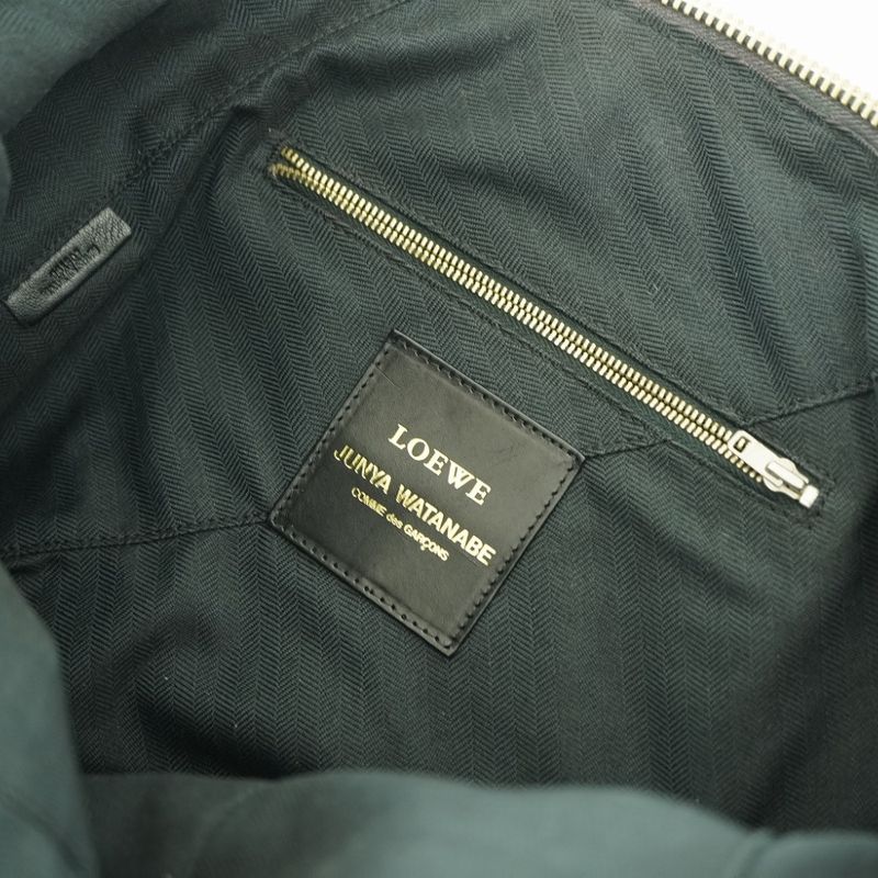 Loewe Comme Des Garcons Junya Watanabe Tote Bag Leather Black 1622 — view 6
