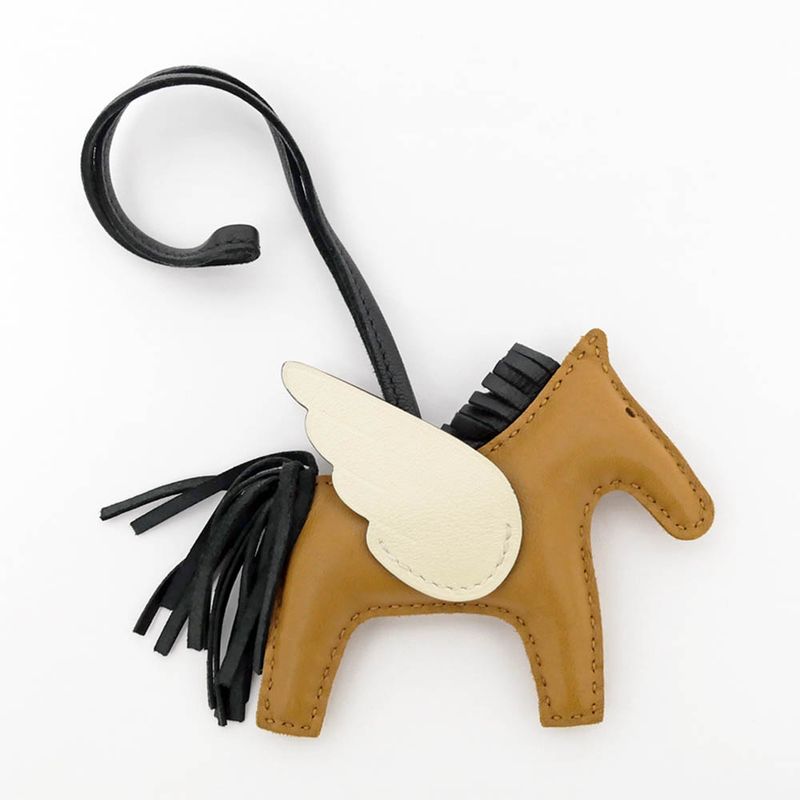 Hermes Pegase Pegasus PM Sesame Nata Black Anyo-miro Bag Charm — view 2