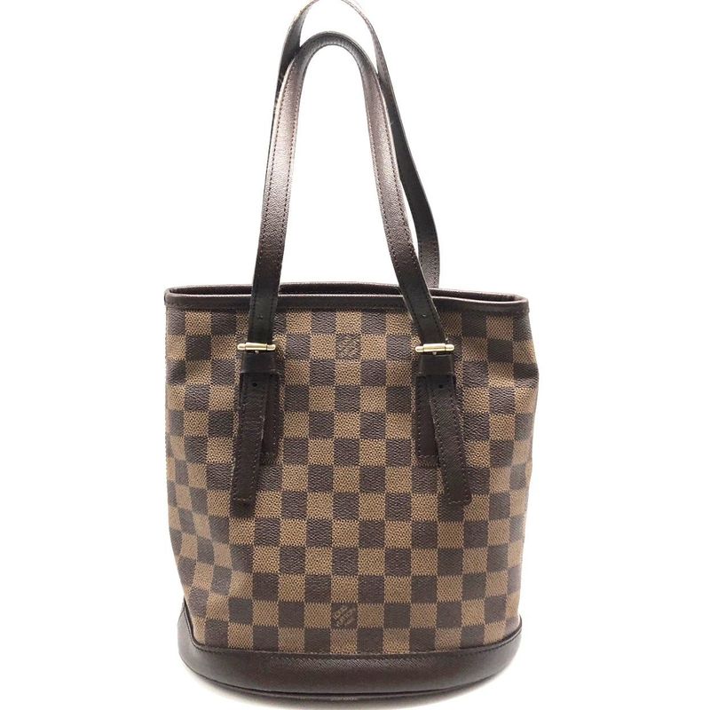 Louis Vuitton Damier Marais Tote Bag with Pouch Brown — view 2