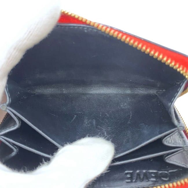 Loewe Coin Case Red Repeat Anagram Purse Leather — view 7