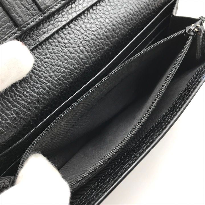 Gucci Inter Locking Leather Bifold Wallet Black — view 8