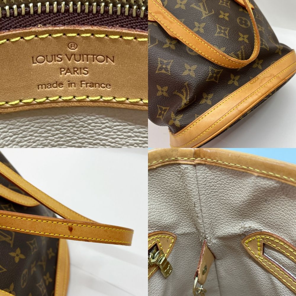 Louis Vuitton Monogram Petit Baguette Tote Bag Brown — view 8