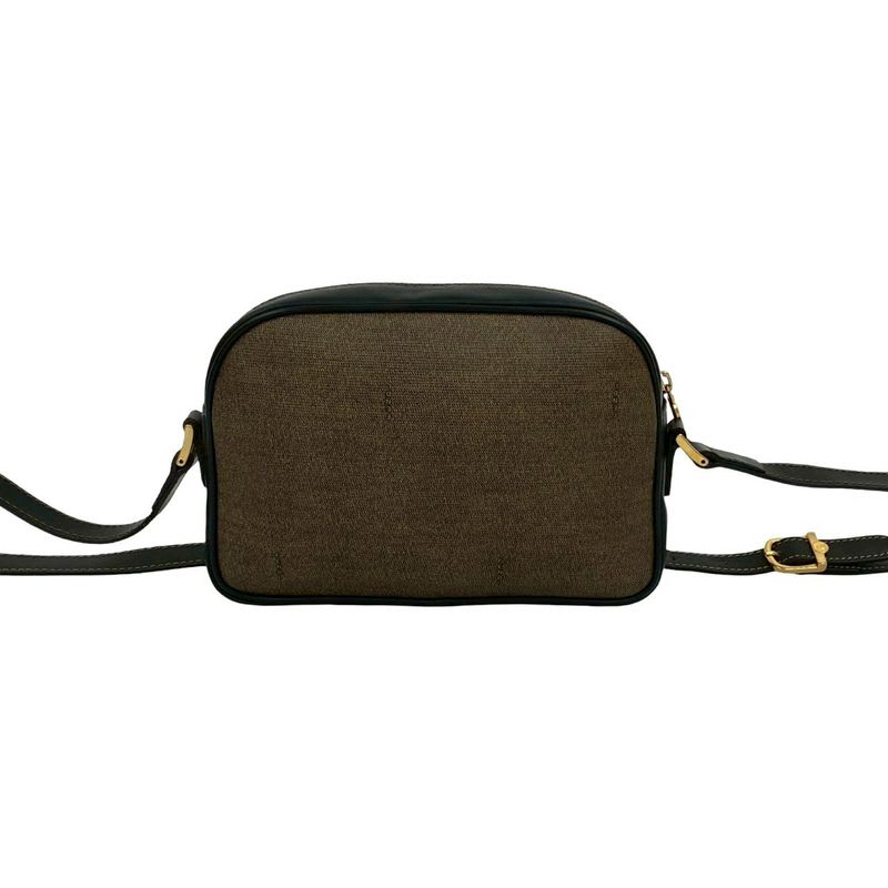 Fendi Vintage FF Logo Motif Leather Mini Shoulder Bag Pochette Sacoche Brown — view 4