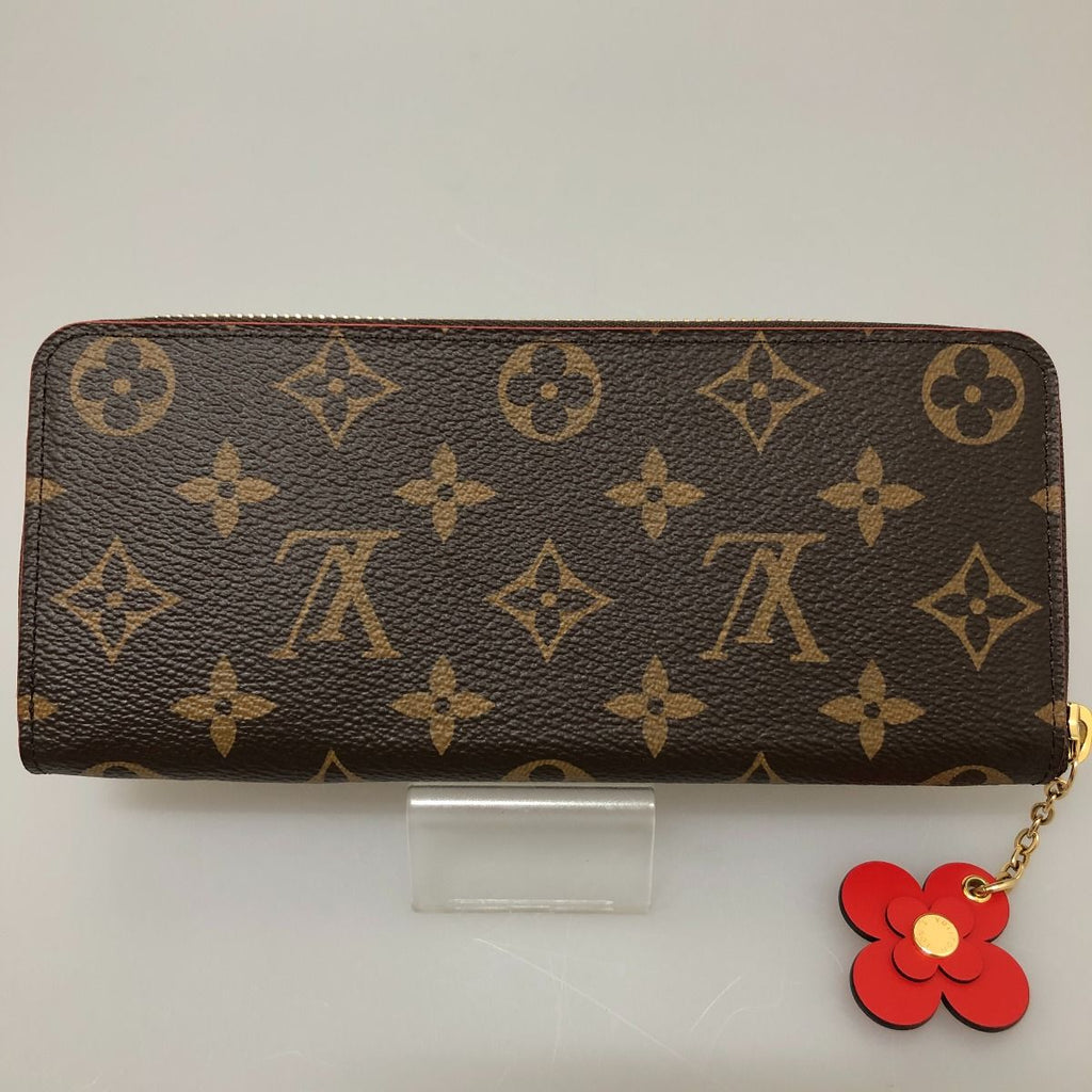 Louis Vuitton Long Wallet Monogram Portefeuille Clemence Flower Charm — view 2