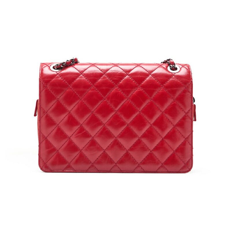 Chanel Quilted Turnlock Chain Shoulder Vintage Calf Black With Silver — view 4