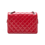 Chanel Quilted Turnlock Chain Shoulder Vintage Calf Black With Silver — view 4