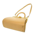 Christian Dior Vintage Leather Beige Gold Hardware Shoulder Bag 0697 — view 7