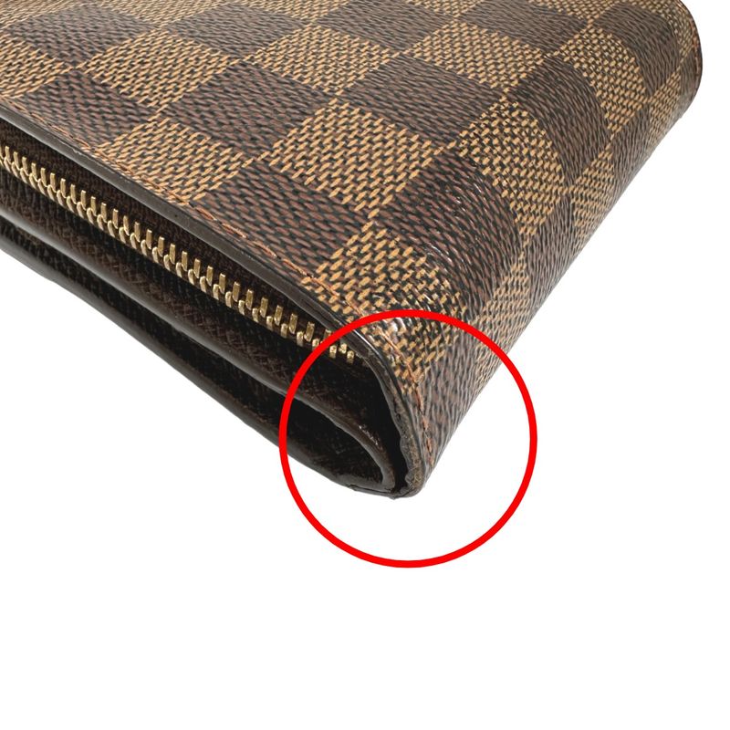 Louis Vuitton Damier Wallet With Zipped Pocket For Cards Compact — view 9