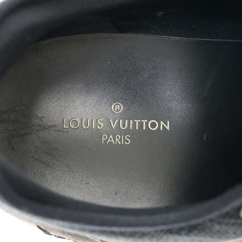 Louis Vuitton Runway Line Suede Switched Sneakers Gray Silver 8 1 2 — view 4