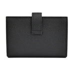 Hermes Bearn Mini Bifold Wallet Black Gold Hardware Veau Epsom Noir — view 3