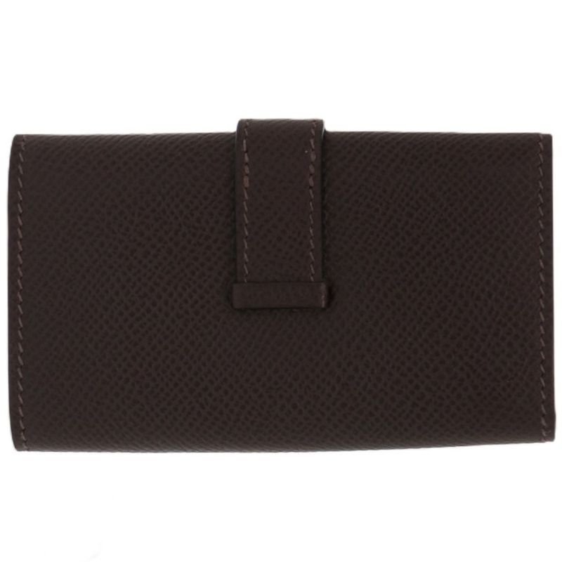 Hermes Bearn 4-strand Vaux Epson Chocolat Silver Hardware Brown Key — view 3