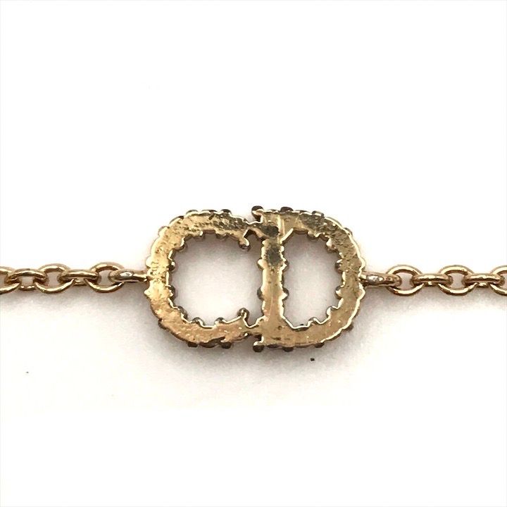 Dior CD Logo Rhinestone Bracelet — view 5