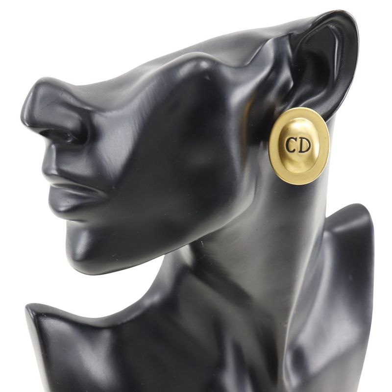 Christian Dior Vintage Gold Plated 19.4 g Earrings — view 3
