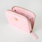 Chanel Coin Case Classic Zip Purse Pink — view 4