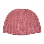 Hermes Hat Knit Joplin Beanie N Frme M Size Calfskin Button Rose — view 2