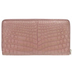 Gucci Round Zipper Matte Croc Purple Long Wallet 1313 — view 3