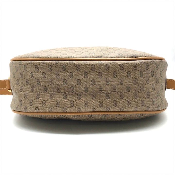 Gucci Vintage Micro GG Shoulder Bag Sherry Line Brown — view 3