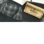 Fendi Handbag FF Logo Mesh Big Bag Nylon Black — view 9