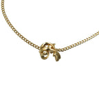 Saint Laurent Opium Monogram Twisted Metal Gold Bracelet 1496 — view 3
