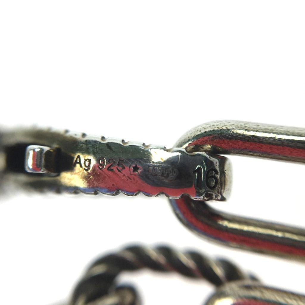 Gucci Interlocking G Bracelet Silver 925 Size 16 — view 4