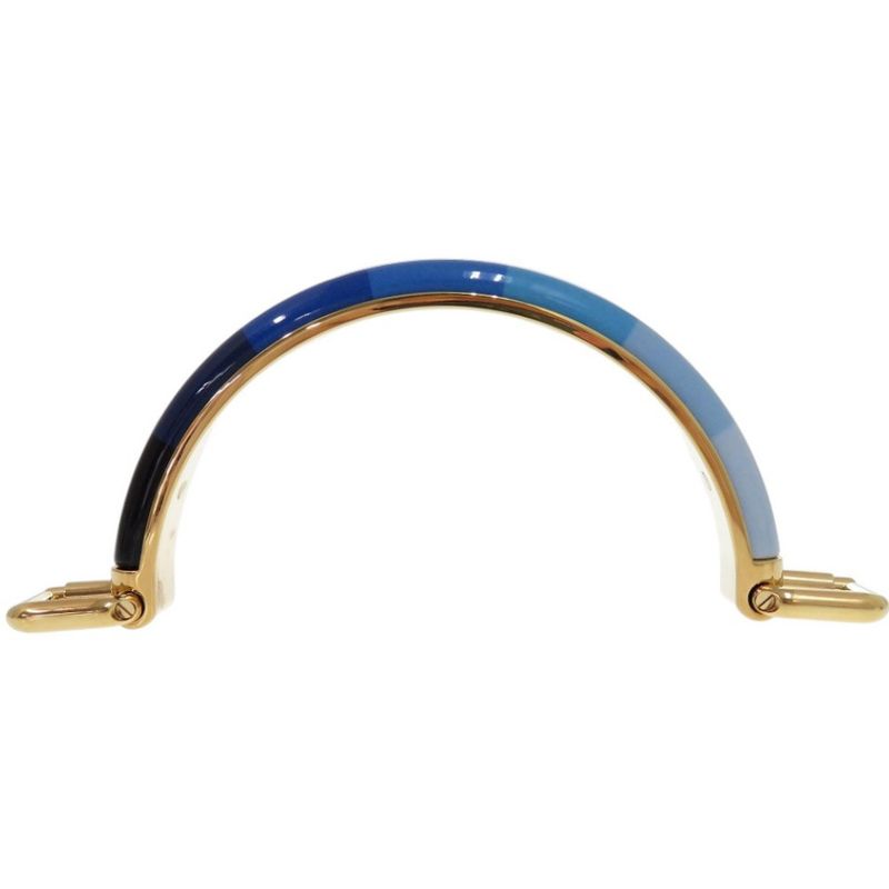 Fendi Replacement Handle Peekaboo For Iconic Mini Metal Blue Gold Hardware — view 2