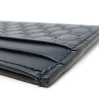Gucci Card Case Micro Guccissima Leather Holder Navy — view 6