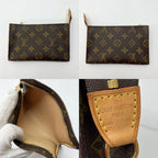 Louis Vuitton Monogram Petit Baguette Tote Bag Brown — view 9