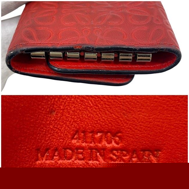 Loewe 6 Ribbon Key Case Red Repeat Anagram 160.17.010 — view 5