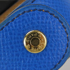 Hermes Bracelet Medor Leather Metal Blue Gold Hardware Accessories Small — view 6
