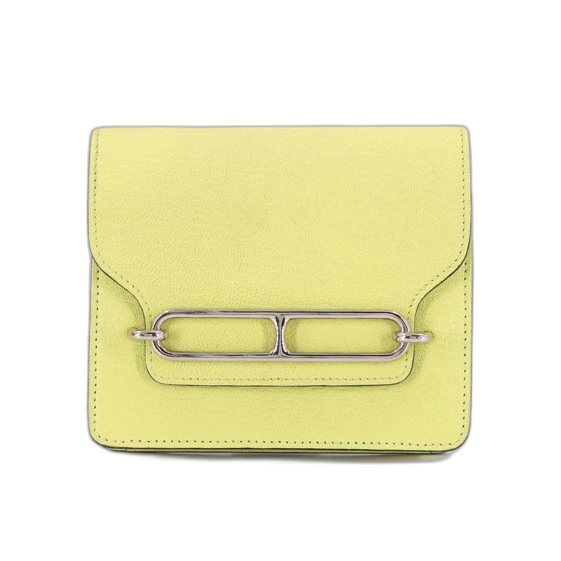 Hermes Roulis Slim Wallet Bifold Ever Color Jaune