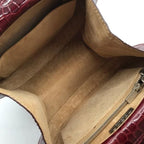 Loewe Leather Croco 2-Way Hand Bag — view 8