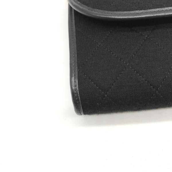 Chanel CC Logo Mini Quilted Pushlock Cotton Jersey Chain Shoulder Bag — view 7