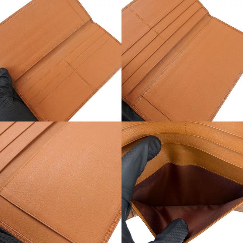 Loewe Wallet Leather Brown Slim Card Case Logo — view 8