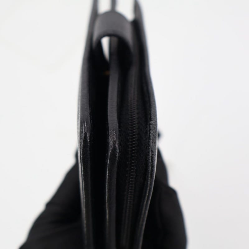 Chanel Camellia Bifold Wallet Leather Black — view 4
