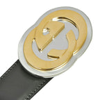 Gucci Belt Interlocking G Dark Gray — view 4