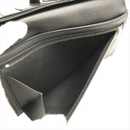 Hermes Bearn Souffle Veau Epsom Monochrome Bifold Wallet Black — view 8